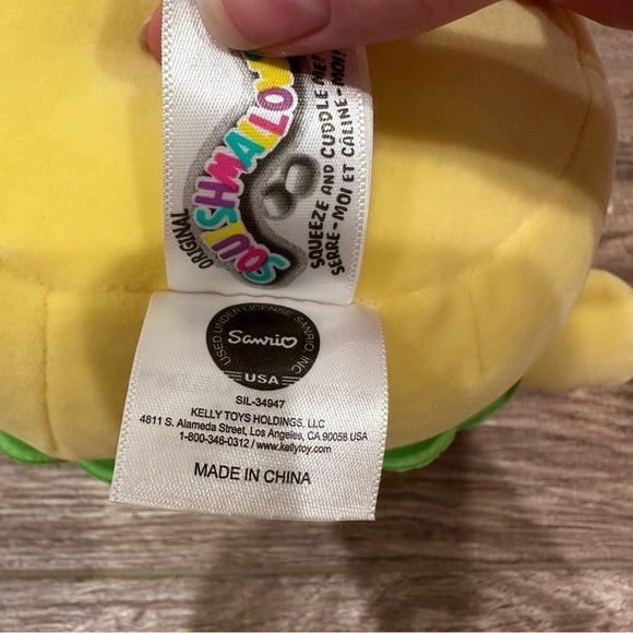 NWT Squishmallow | Sanrio pompompurin hamburger 7” - Picture 8 of 10